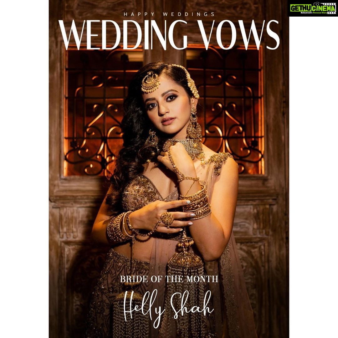 Helly Shah Instagram - Magazine:- @weddingvows.in . . 💄MUA , HAIR , STYLING & CONCEPT BY:- @nehaadhvikmahajan . . 👗OUTFIT:- @asianacoutureofficial . . 💍JEWELERY:- @omsons_bridal_store . 📸PHOTOGRAPHY:- @knotsbyamp . MAKEUP PARTNER :- @forever52india . . LOCATION:- @mannrangi @theweddingproject.india . . Team Wedding Vows:-@NadiiaaMalik
