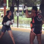 Helly Shah Instagram - This was so much more FUN than I expected 🤩☺️ Thank you @tat.india @fitzupofficial for introducing us to Muay Thai 🙌🏻❤️ Just Loved it ☺️🥳💖. . . Swipe right to see some really funny snaps of me from the session 🤪😁 . . . @fitzupofficial @tat.india #fitnessfiestainphuket #amazingthailand Phuket, Thailand