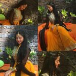 Helly Shah Instagram – Haldi waldi # 💛 maangtika ❤️ @hodjuels