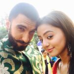 Helly Shah Instagram – ☺️☺️ The coolest person i have ever met 😘 Such a pleasure to work with him 💃 @ranveersingh