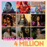 Huma Qureshi Instagram – Thank you for all the love #4million #strong #love #gratitude #blessed