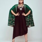 Huma Qureshi Instagram – Huma meaning Mythical Bird of Paradise .. 
Outfits- @anamikakhanna.in 
Jewellry – @abhilasha_pret_jewelry and @neetaboochrajewellery 
Shoes – @louboutinworld 
HMU – @makeupby_mahimawachher 
Styled by – @who_wore_what_when 
Photography- @chandrahas_prabhu