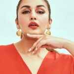 Huma Qureshi Instagram - Dresses are Red Shoes are Blue And la la la to you … ❤️❤️❤️ #Mithya Promotions Styling - @who_wore_what_when