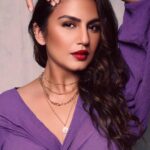 Huma Qureshi Instagram - Purple Rain Outfit -@zwaan.official Footwear-@oceedeeshoes HMU - @krisann.figueiredo.mua Styled by - @who_wore_what_when Photography- @anurag_kabburphotography #beinghuma #maharani #promotions #fashion #purple #glam