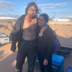 Huma Qureshi Instagram - Me and the super talented @stunt_batman aka Zombie King seen in happier times ... Slide to see me teaching him some scary moves 🤣🤣🤣 🧟‍♀️ 🧟 Chalo darra kar dikao sabko !!! Shabaash !! #shoot #tbs #armyofthedead #aotd #zombie #zombies #shootshenanigans #zacksnyder #scary