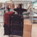 Huma Qureshi Instagram - This week last year just arrived at Nice Airport with ALL my bags.. Cannes Film Festival was underway #memories #throwback #packlight #cannes #filmfestival #socialdistancing @pankhurifetch @greygoose