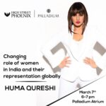 Huma Qureshi Instagram - Who is joining me today ??? @guneetmonga #womensday #talking #womenincinema #globalrepresentation #films #represent
