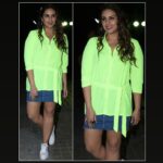 Huma Qureshi Instagram – Neon Nights … Top- @aww_by_priyanka
Skirt- @lovegen_official
Shoes- @woodlandexploremore
Fashion director- @officialkavitalakhani
Sr. Stylist- @aeshu_lalan 
Makeup @sahithya.shetty 
Hair @rupali.dhumal

#neon #humaqureshi