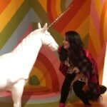Huma Qureshi Instagram - Kissed by a Unicorn 🦄 #blessed #godschild #love #joy #icecream @visitcalifornia Hanging out at the super cute #icecreammuseum #sanfrancisco #unicorn