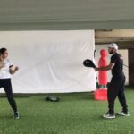 Huma Qureshi Instagram - Push yourself a bit more .. Everyday .. Work at it .. Everyday .. Kick by Kick ... @rakeshudiyar @fitness_expert_bollywood #fitness #kickboxing