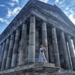 Huma Qureshi Instagram - Standing Tall #GarniTemple ☀️ #Armenia Photo credit - @ayushchachasaini #love #gypsy #traveller @hamid.a.hussain @armenia_and_travel @airarabiagroup #classic #architecture #birthdaytrip