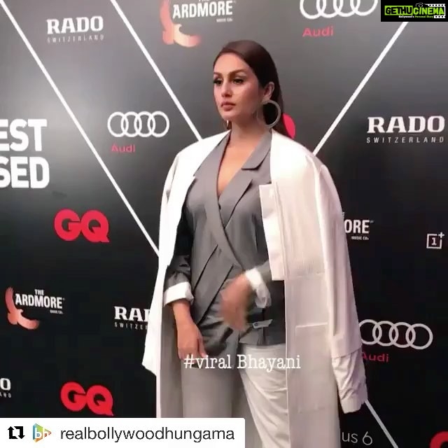 Huma Qureshi Instagram - Hahaha both my profiles are equally bad πππ but that suit is βοΈβοΈβοΈ @two.twostudio @theanisha #Repost @realbollywoodhungama with @get_repost γ»γ»γ» Huma Qureshi certainly knows her best profile #GQBestDressed . . . . . #Bollywood #StyleFile #Fashion #Style #Beauty #Glam #IndianFashion #CelebStyle #CelebFashion #InstaCeleb #InstaFashion #InstaGood #InstaFollow #InstaDaily #LikeForLike #InstaLike #Ootn #ootd #Outfit #BollywoodHungama