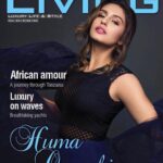 Huma Qureshi Instagram - Let's fly away to a land far far away!! Thank you for this beautiful picture and capturing what's in my head @abhitakesphotos ❤@media.raindrop @culturamaliving #cover #shoot #mood #fly #black #blues #dreams #love #humaqureshi #wings #photoshoot