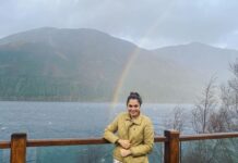 Isha Koppikar Instagram - Rainbow is a symbol of hope, good luck, new beginnings, promise, equality, communication and peace. Thank you universe for the sign❤️ #newyear #newvibes #happynewyear #2022 #hope #rainbow #nature #thankyouuniverse #gratitude #thisisasign #scotland #motivation #happiness #happyholidays #holiday Scotland, United Kingdom