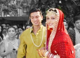 Isha Koppikar Instagram - Adding another year of love and happiness. Happy anniversary to us ❤️ #happyanniversary #weddinganniversary #tbt #memories #happilymarried #husbandandwife #anniversary #throwback #mondaymood #celebration #ishakoppikarnarang #timmynarang