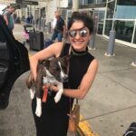 Isha Talwar Instagram - My mom was always petrified of dogs cause she was bitten by one,which is why I never really took to pets but I’m glad I got over that !!! :) #america #workplusvacay #raymond #firstpetfriend #tourist #goodtimes #goodbye