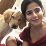 Iswarya Menon Instagram - Back when my baby @coffeemenon was a baby 🐾🐶