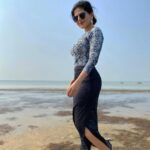 Iswarya Menon Instagram - Sky above, sand below, peace within 😇