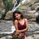 Iswarya Menon Instagram - No filter! No edit! Pure nature ❤️ How beautiful is this waterfall? 😍 Just can’t get over it! . #lovethisseries #waterfallphotoshoot #nature