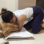 Iswarya Menon Instagram - She is my dream come true,have always always wanted a 🐶 of my own! My little girl @coffeemenon you are nothing less than magic ⭐️💫🧿 . #myworkoutpartner #cuddlebuddy #mylittlegirl #lockdown2020 #lockdowndiaries