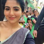 Iswarya Menon Instagram - అందరికీ నమస్కారం 🙏🏼 Meeting new people, making new memories all day, everyday ♥️ Truly grateful for my job 🥰🙏🏼 . #gratifying #blessed🙏