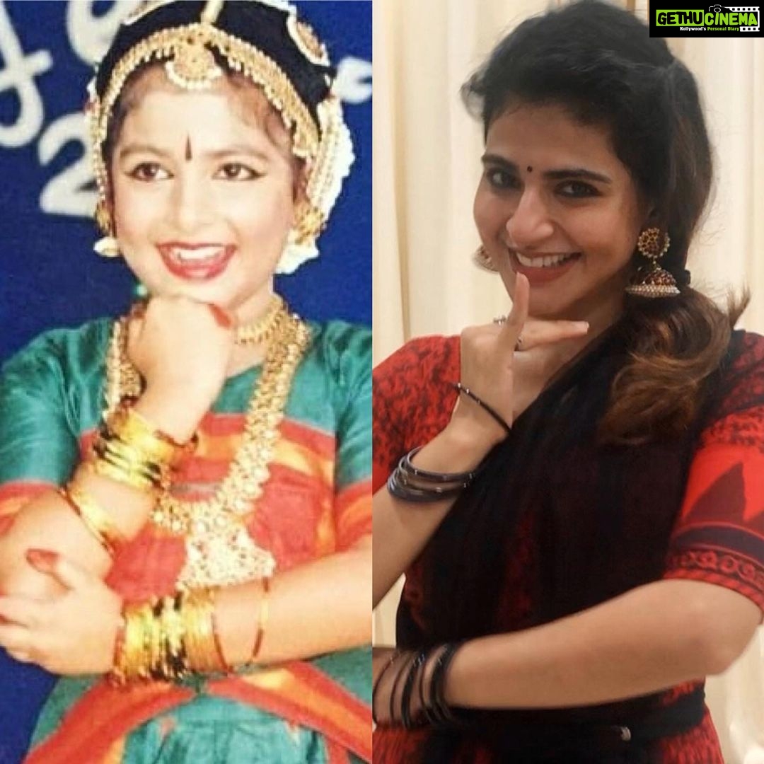 Iswarya Menon Instagram - The first song that I ever danced on stage was “Adadhu Asangathu Kanna” when I was in 2nd standard .. Learnt bharathanatiyam for 10 years, but post school, my interest shifted to other forms of dancing .. so this quarantine has helped me to get in touch with a little knowledge I had in bharathanatiyam 🙏 Recreating the song with a vague memory that I have , post up tomorrow 🥳❤️🙏