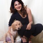 Iswarya Menon Instagram - Introducing my daughter “COFFEE” 🐶 🐾 @coffeemenon . My shot of magic potion, the happiness on my face .. Love waking up to my☕️ everyday 🤎