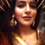 Iswarya Menon Instagram - Pouting away! Happy onam all of you 🤓😍❤️