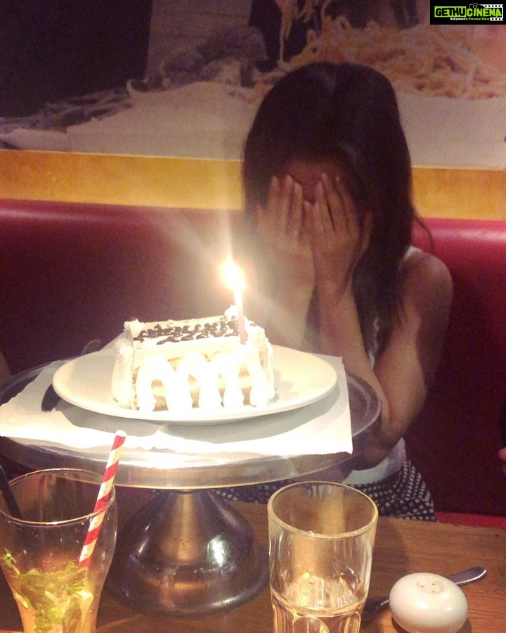 Iswarya Menon Instagram - The embarrassment & the blush while cutting the βnβth number of cake literally!! Friends & family are everything β€οΈ These ppl make me feel like a kid over all again! π Thank you all for ur loving wishes. I had a super fantastic birthday π