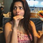 Iswarya Menon Instagram - Ok yes i am goofy & yes I love my burger! Ok bye 👻🤓 . #vacaymode #ohhellyes #foodisbae