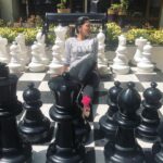 Iswarya Menon Instagram – Just chilling on a chess board 🤷🏻‍♀️