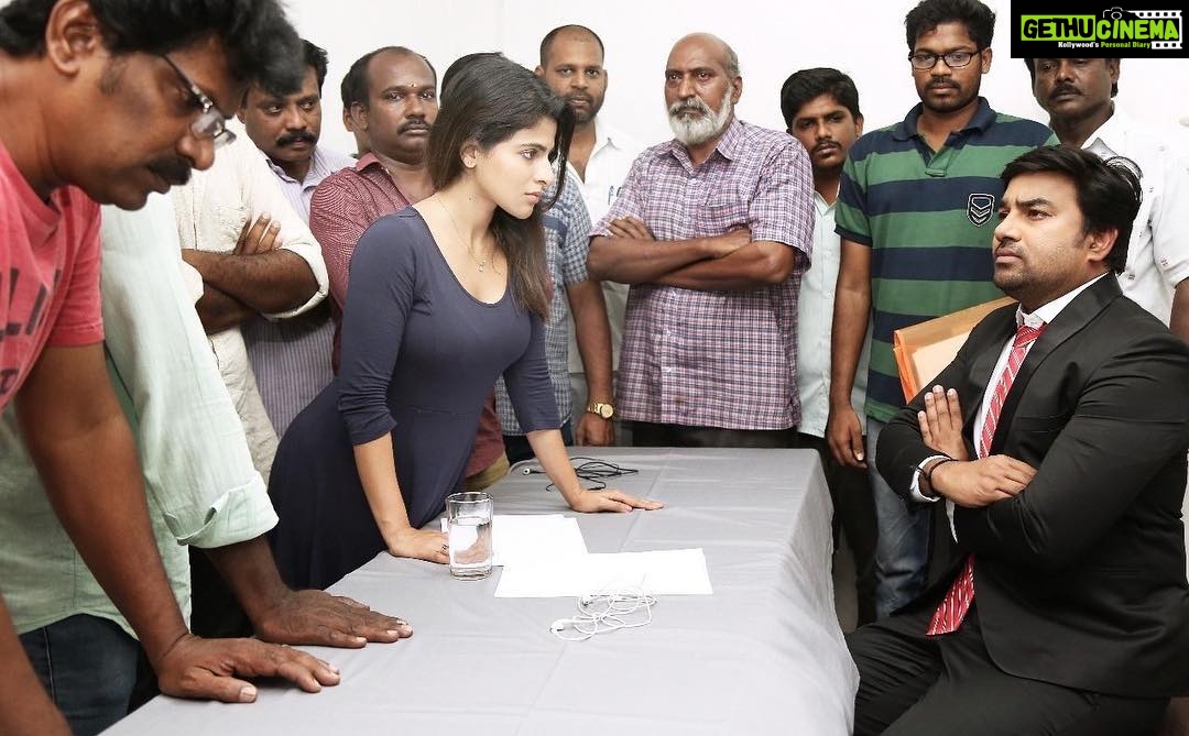 Iswarya Menon Instagram - Critical discussions about #tamizhpadam2 😋