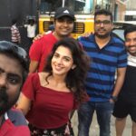 Iswarya Menon Instagram - Super privileged to be a part of this A1 team.. #8yearsoftamizhpadam #tamizhpadam2.0 #shootinprogress #releasingthismay #maydayrelease #watchoutforus 😀❤️