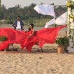 Iswarya Menon Instagram - #verrattaamaverratturiye #onlocation #duringtheshoot #veera ✨💃