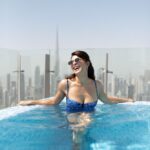 Jacqueline Fernandez Instagram - 🧜‍♀️💙 pool baby @slsdubai SLS Dubai Hotel & Residences
