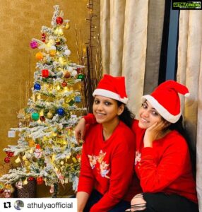 Joy Crizildaa Instagram - #Repost @athulyaofficial with @get_repost
・・・
Merry Christmas to all my sweethearts filled with love and joy 💃❤️ Christmas celebration with joy 🤪 @joycrizildaa babe , bro @fredrickjj , kutty baby boy #jayden , #rajasekar2D and @saindhavi_prakash ❤️❤️ #merrychristmas🎄 #lotsoflove