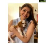 Kajal Aggarwal Instagram - Introducing the newest addition to our family, little Mia ! Everyone who knows me, knows that I’ve had a phobia of dogs, from childhood. @kitchlug on the other hand has always been a dog lover, grown up with pets and understands the meaning of true compasssion so beautifully! Life teaches us to be inclusive and spread love. Mia has brought with her so much more joy, cuddles, excitement (and lots of hard work!) in our life. I can’t wait to see how this journey unfolds for us.
