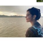 Kajal Aggarwal Instagram – Tranquil. Surreal. Panoramic. All at once! With the dance of clouds adding drama. How gorgeous, magnanimous, magnificent are you Ganga ma, my heart is full 😍 taking upon the sins of others yet so pristine. Ganga Ghat, North Kolkata