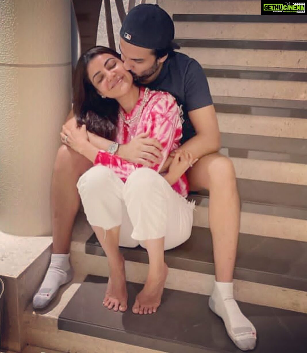 Kajal Aggarwal Instagram - Husband appreciation post. 💕 @kitchlug Mumbai, Maharashtra