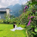 Kangana Ranaut Instagram - Sun-kissed and relishing the mist in the scenic garden, Kangana sends love from her favorite spot in the house surrounded by her baby saplings. . . Suit: @drzyabyridhi . . . . #KanganaRanaut #Manali #SunKissed Manali, Himachal Pradesh