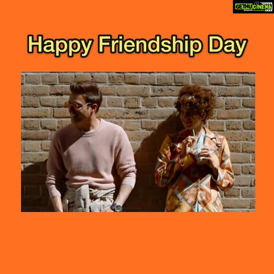 Kangana Ranaut Instagram - Happy friendship day from us to you. Tag the Shridhar to your Bobby!! . . . . 🥰 #JudgementallHaiKya #KanganaRanaut