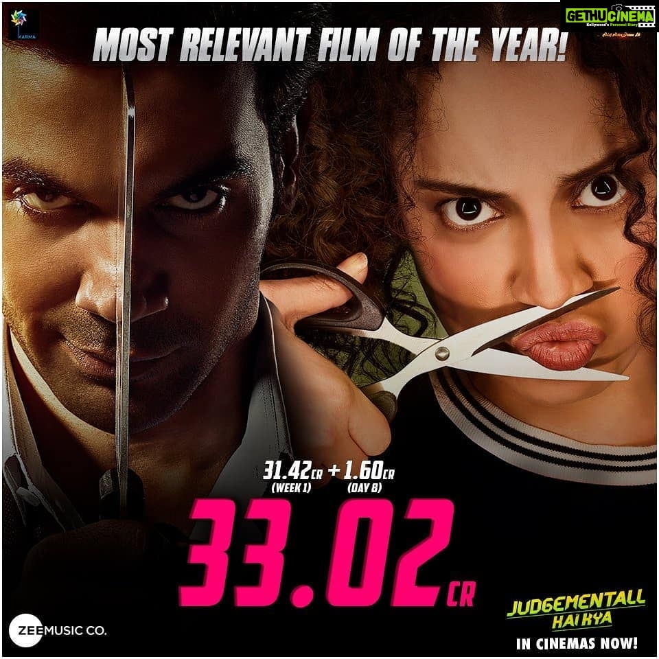 Kangana Ranaut Instagram - A week full of being mental and crazy. Book your #JudgeMentallHaiKya tickets now. . . . . . . @team_kangana_ranaut @rajkummar_rao @ektaravikapoor @shaaileshrsingh @prakashkovelamudi @kanika.d @karmamediaent @zeestudiosint #TrustNoOne