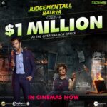 Kangana Ranaut Instagram – #JudgementallHaiKya has taken the audiences by a storm, grosses 1 mil USD at the global box office. Have you taken this crazy ride yet? Book your tickets now!
.
.
.
.
.
.
@team_kangana_ranaut @rajkummar_rao @ektaravikapoor @balajimotionpictures @prakashkovelamudi @shaaileshrsingh @zeestudiosofficial