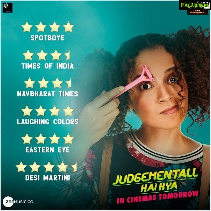 Kangana Ranaut Instagram - In theatres tomorrow #JudgementallHaiKya