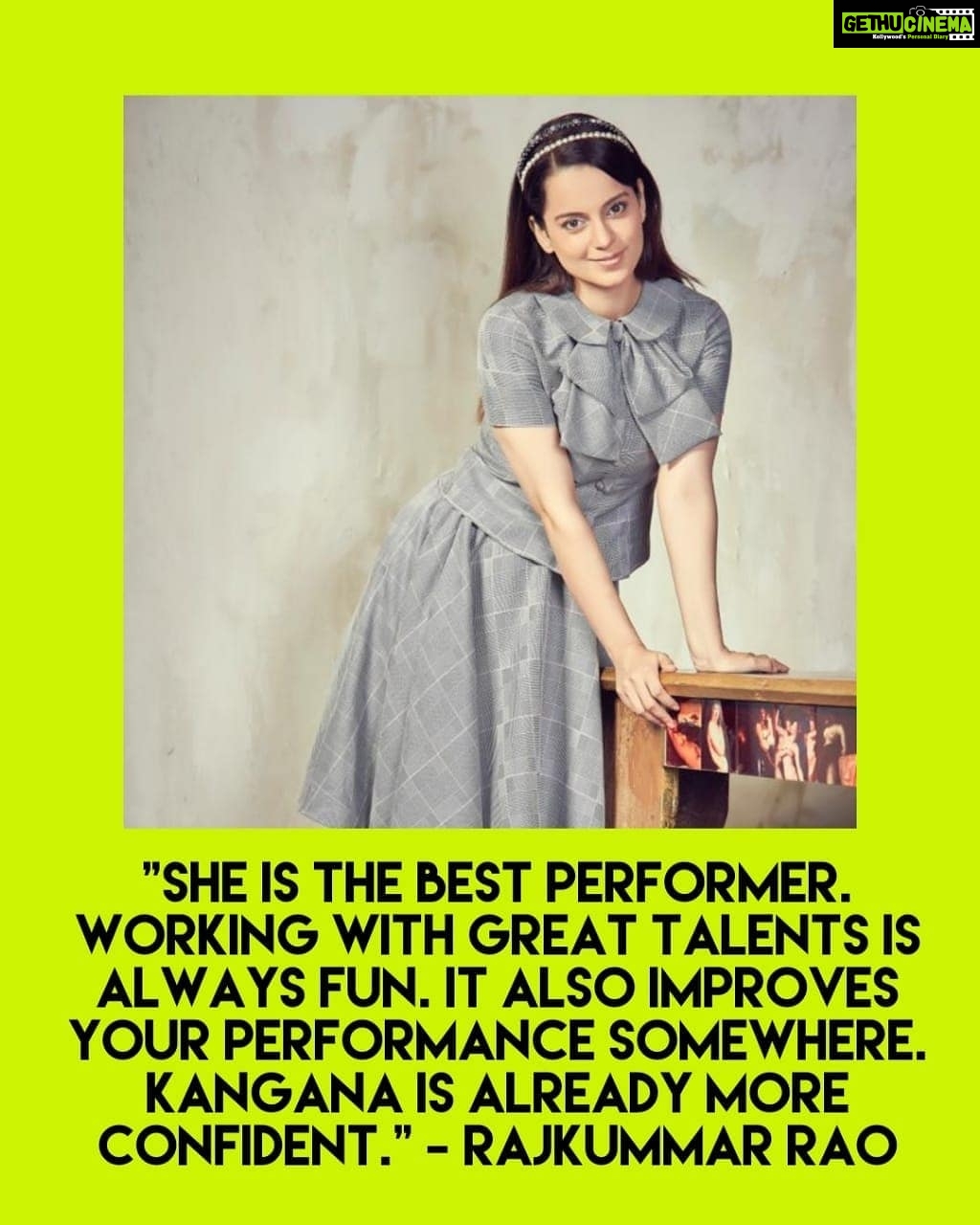 Kangana Ranaut Instagram - Here's what #KanganaRanaut's co-star @rajkummar_rao said about her in an interview! . . . . . . #JudgementallHaiKya #JudgementallHaiKyaOn26thJuly #RajkummarRao @balajimotionpictures