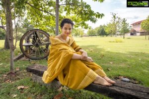Kangana Ranaut Instagram - #KanganaRanaut feeling absolute serenity at the Isha Yoga Centre in Coimbatore. A much needed quick-break before #JudgementallHaiKya releases. #1WeekToGo #JudgementallHaiKyaOn26thJuly Isha Yoga Center