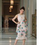 Kangana Ranaut Instagram - THE QUEEN IS SHINING! ✨ Wearing an exquisite floral jacquard dress from @edelinelee! . . . . . Outfit - @edelinelee Shoes - @tomford Hair - @hairbyhaseena Make up - @albertchettiar Styling - @stylebyami @mala_agnani @shnoy09 Photographer - @arorachinmay, @thecinemadreamer The Oberoi, New Delhi