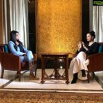 Kangana Ranaut Instagram - #KanganaRanaut in a rather candid interview with @zeenews for the promotion of #JudgementallHaiKya. . . . . . . #TrustNoOne #NewDelhi #Promotions