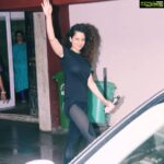 Kangana Ranaut Instagram – Femme fatale-approved gym attire? Yes, please. The #Queen spotted today outside a gym in Mumbai 👄👄👄👄