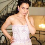 Kangana Ranaut Instagram - Live like you are made for the red carpet!! . . Gown: @michael5inco Jewels: @chopard Hair: @alipirzadeh Makeup: @anilc68 styling: @stylebyami @shnoy09 @mala_agnani Photo: @frozenpixelstudios Project: @pankhurifetch . . #KanganaAtCannes #LiveVictoriously #Greygooselife #Queenatcannes